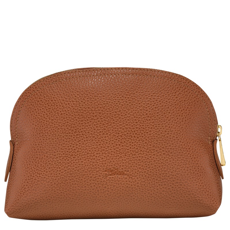 Longchamp Le Foulonné Pouch Caramel | 03472-RVXN