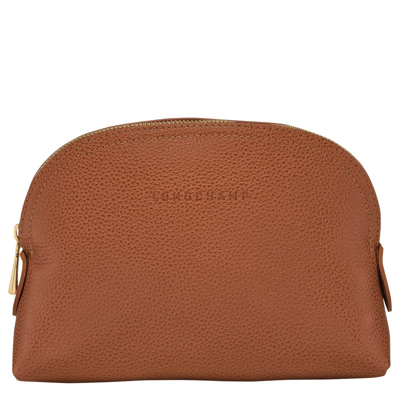 Longchamp Le Foulonné Pouch Caramel | 03472-RVXN