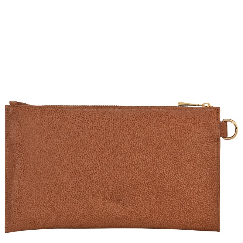 Longchamp Le Foulonné Pouch Caramel | 17368-RGYE