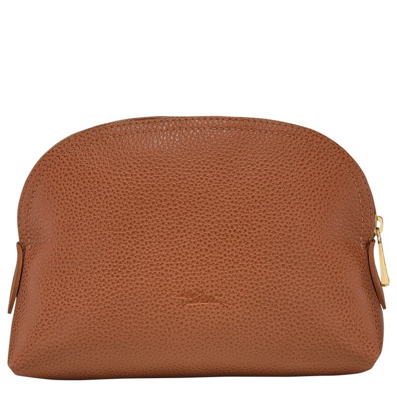 Longchamp Le Foulonné Pouch Caramel | 57184-SQTE