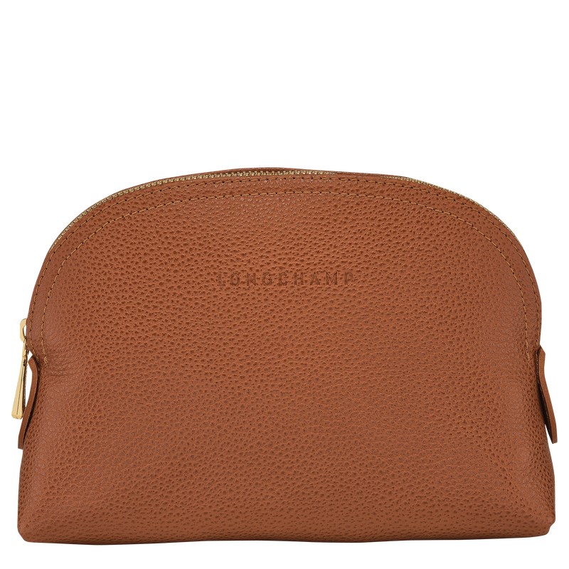 Longchamp Le Foulonné Pouch Caramel | 57184-SQTE