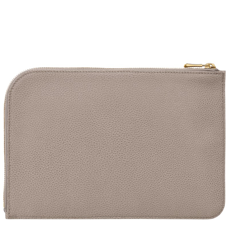 Longchamp Le Foulonné Pouch Turtledove | 42371-CZSU