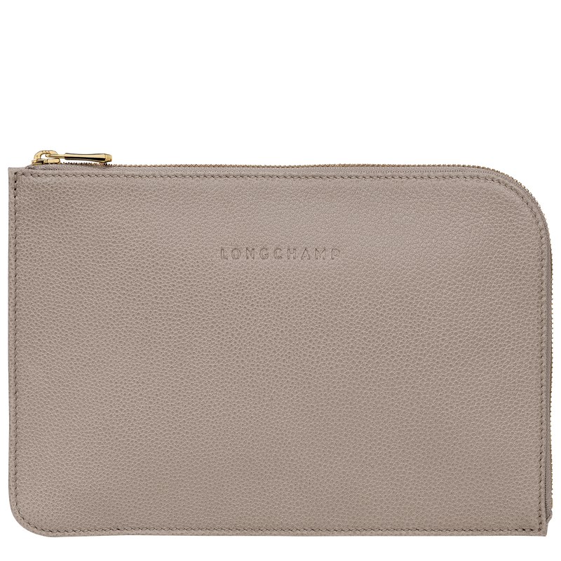 Longchamp Le Foulonné Pouch Turtledove | 42371-CZSU