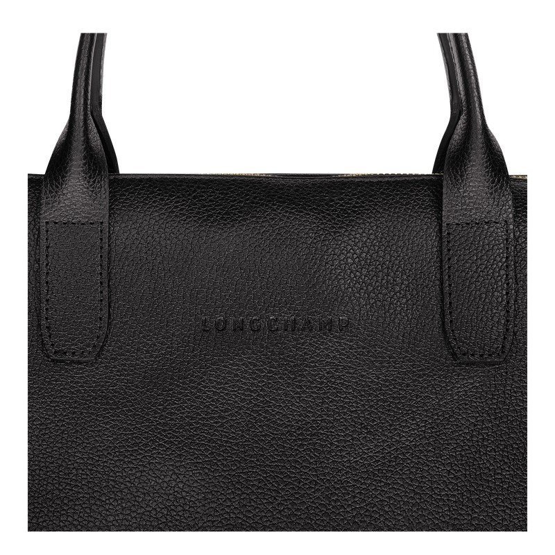 Longchamp Le Foulonné S Briefcase Siyah | 80163-KNHO