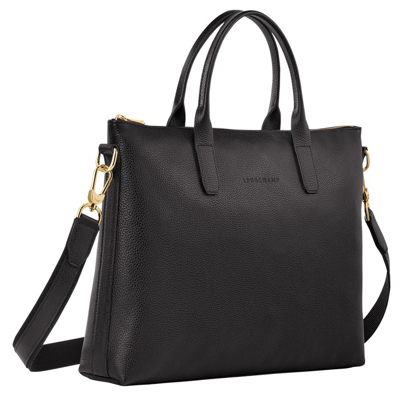 Longchamp Le Foulonné S Briefcase Siyah | 21657-STCA