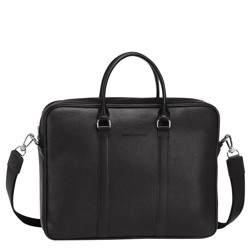 Longchamp Le Foulonné S Briefcase Siyah | 597-SYHVPF