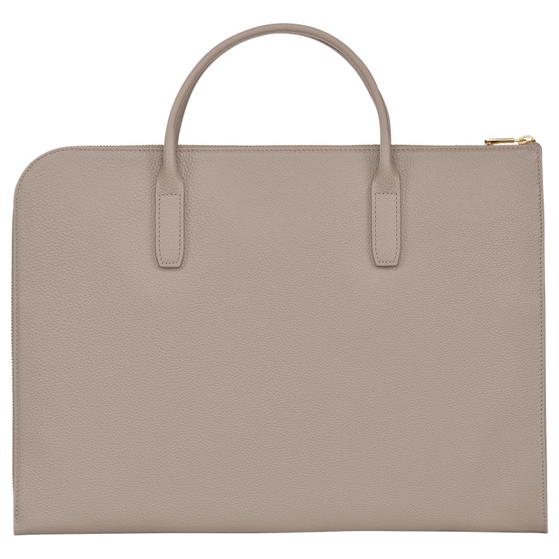 Longchamp Le Foulonné S Briefcase Turtledove | 10674-NLUE