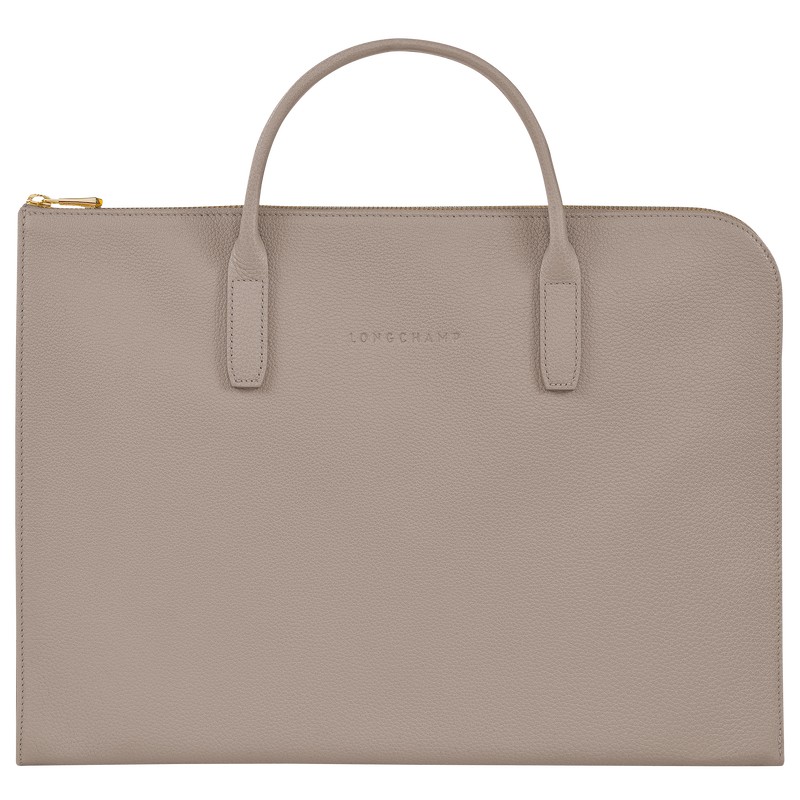 Longchamp Le Foulonné S Briefcase Turtledove | 10674-NLUE