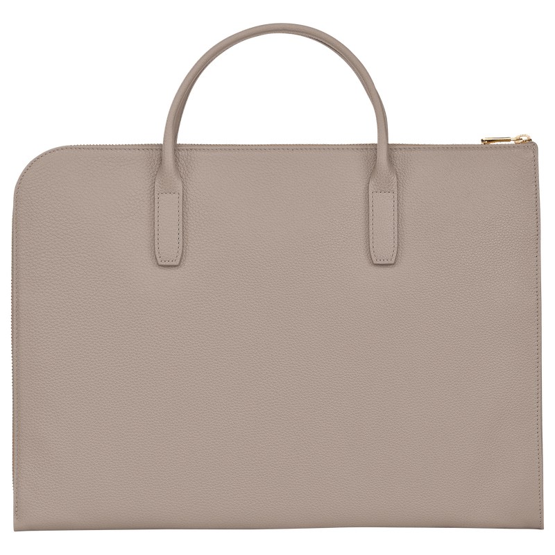 Longchamp Le Foulonné S Briefcase Turtledove | 48312-VLAN