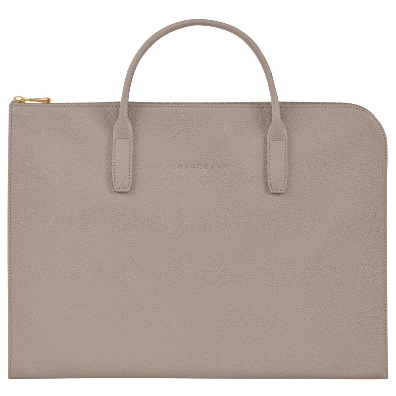 Longchamp Le Foulonné S Briefcase Turtledove | 48312-VLAN