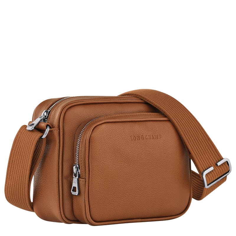 Longchamp Le Foulonné S Camera Bag Caramel | 75269-CQIY