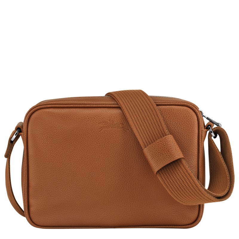 Longchamp Le Foulonné S Camera Bag Caramel | 75269-CQIY