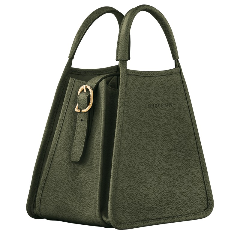 Longchamp Le Foulonné S Handbag Haki | 71042-BTJH