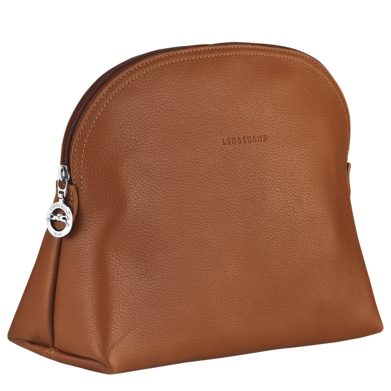 Longchamp Le Foulonné Toiletry Case Caramel | 14038-WMTK