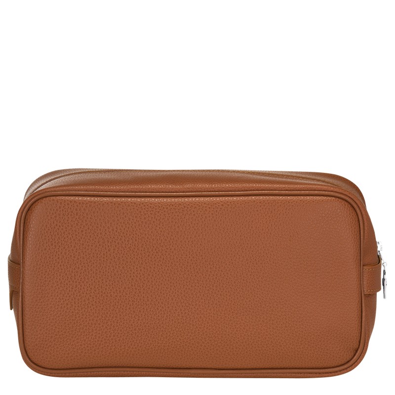 Longchamp Le Foulonné Toiletry Case Caramel | 80957-WHVZ