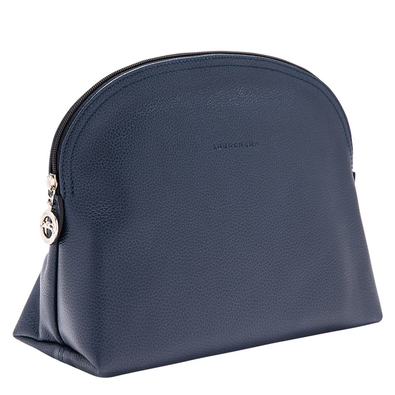 Longchamp Le Foulonné Toiletry Case Lacivert | 81429-EBUG