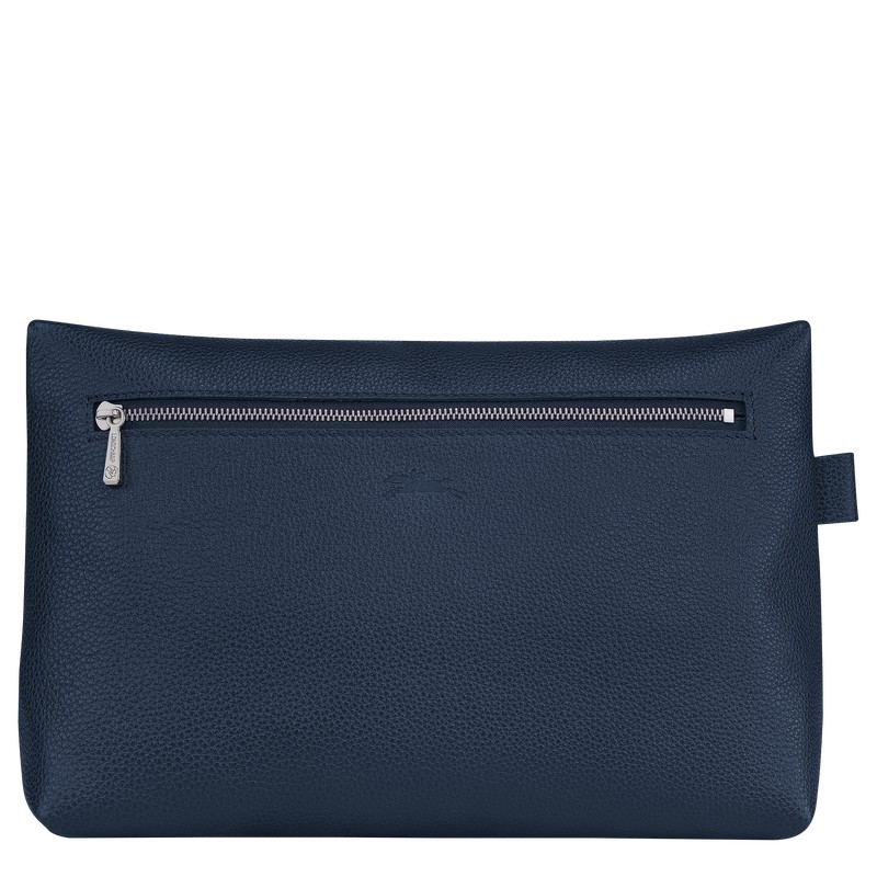 Longchamp Le Foulonné Toiletry Case Lacivert | 92640-KFOU