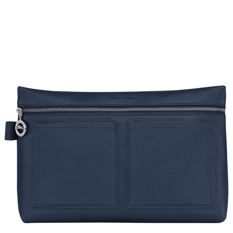 Longchamp Le Foulonné Toiletry Case Lacivert | 92640-KFOU