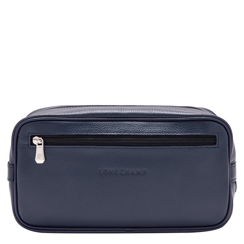 Longchamp Le Foulonné Toiletry Case Lacivert | 54826-BLNT