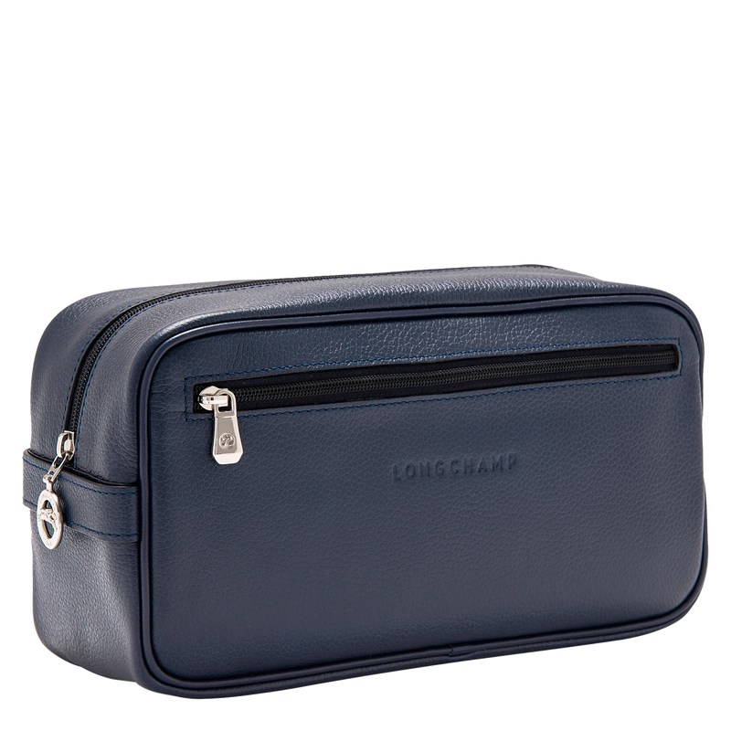 Longchamp Le Foulonné Toiletry Case Lacivert | 46182-FDRQ