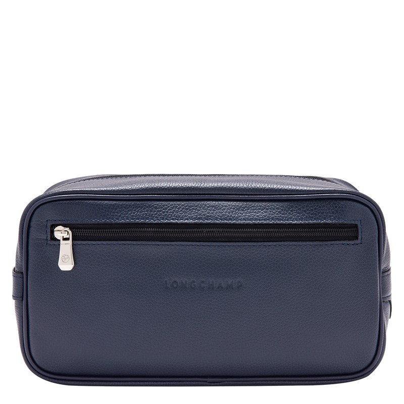 Longchamp Le Foulonné Toiletry Case Lacivert | 46182-FDRQ