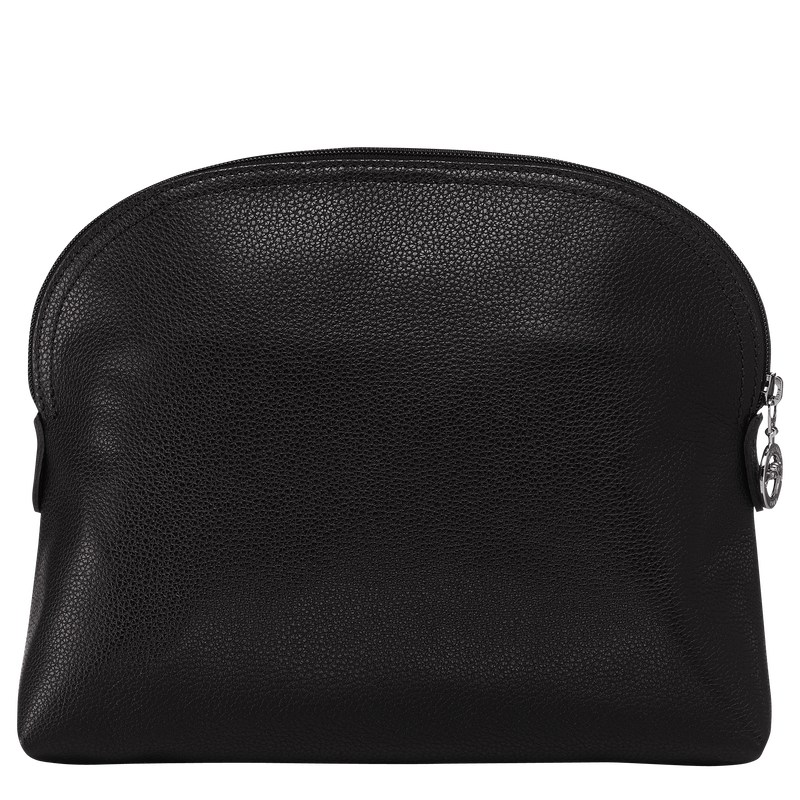 Longchamp Le Foulonné Toiletry Case Siyah | 78042-ZNKR