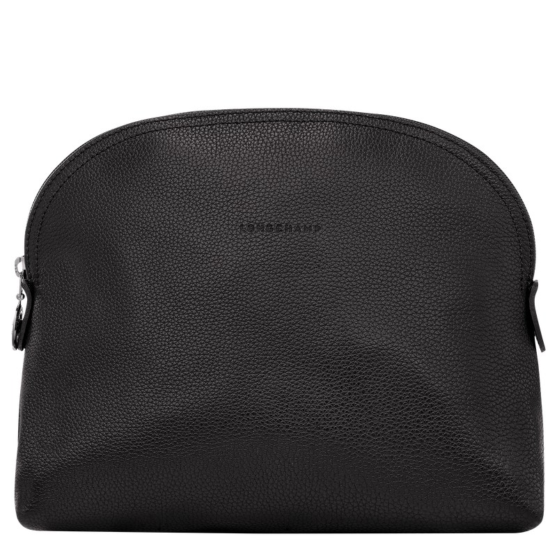 Longchamp Le Foulonné Toiletry Case Siyah | 78042-ZNKR