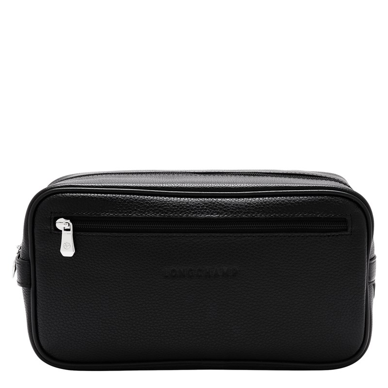 Longchamp Le Foulonné Toiletry Case Siyah | 53794-DSFJ