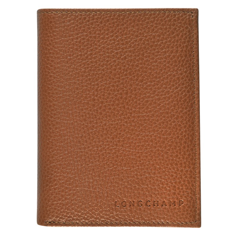 Longchamp Le Foulonné Wallet Caramel | 38105-FGDO