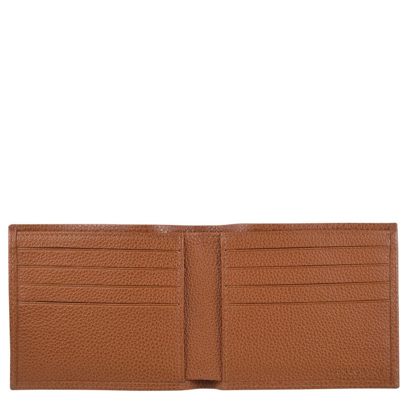 Longchamp Le Foulonné Wallet Caramel | 64209-GJWX