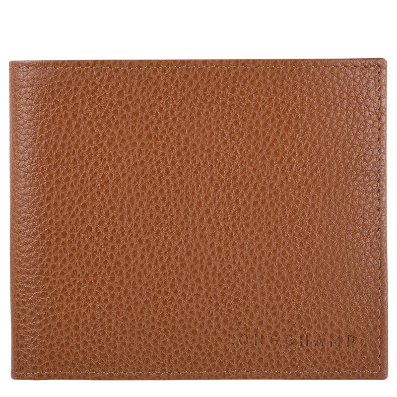 Longchamp Le Foulonné Wallet Caramel | 64209-GJWX