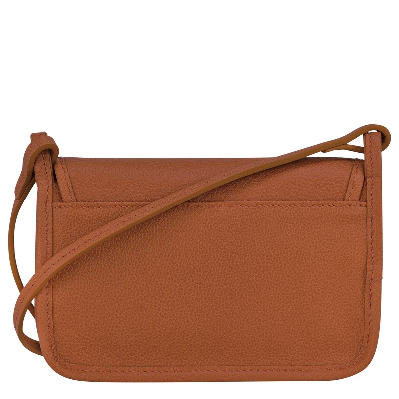 Longchamp Le Foulonné Xs Clutch Caramel | 63514-PEON