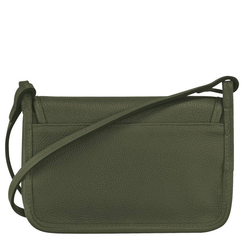 Longchamp Le Foulonné Xs Clutch Haki | 30286-XQJD