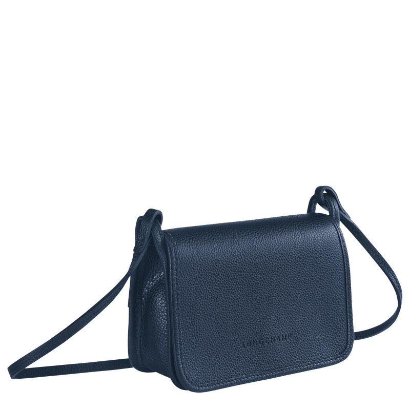 Longchamp Le Foulonné Xs Clutch Lacivert | 31847-JMFT