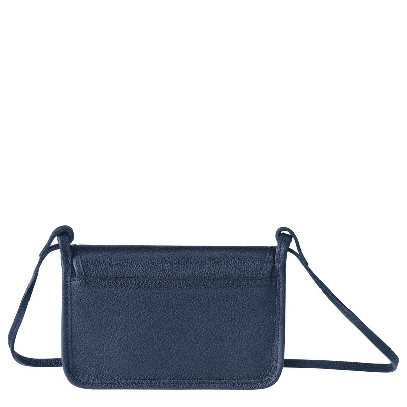 Longchamp Le Foulonné Xs Clutch Lacivert | 31847-JMFT