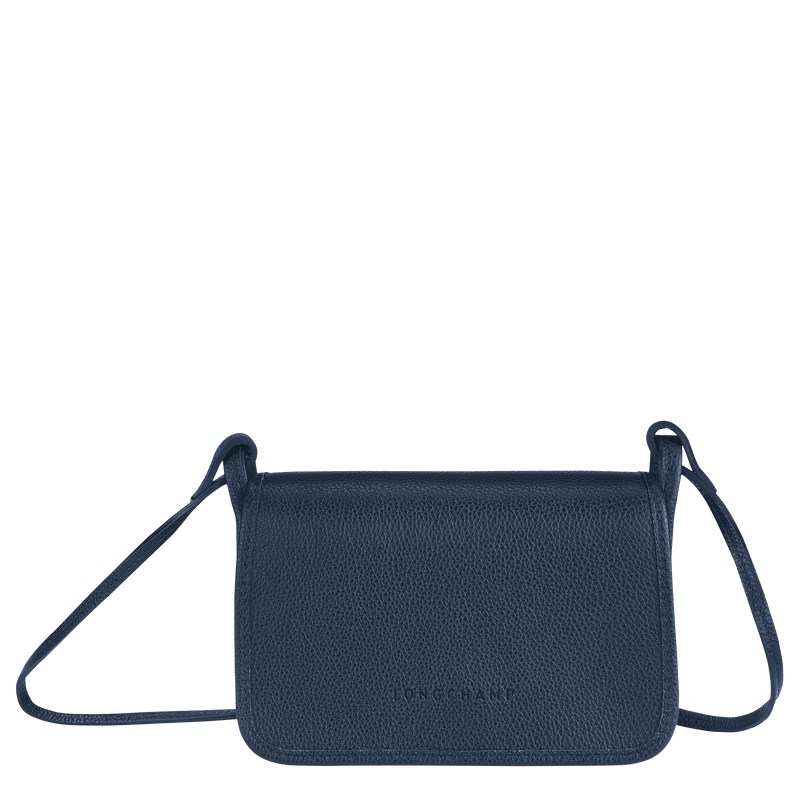 Longchamp Le Foulonné Xs Clutch Lacivert | 31847-JMFT