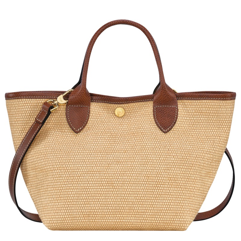 Longchamp Le Panier Pliage S Basket Bag Kahverengi | 24381-NORG