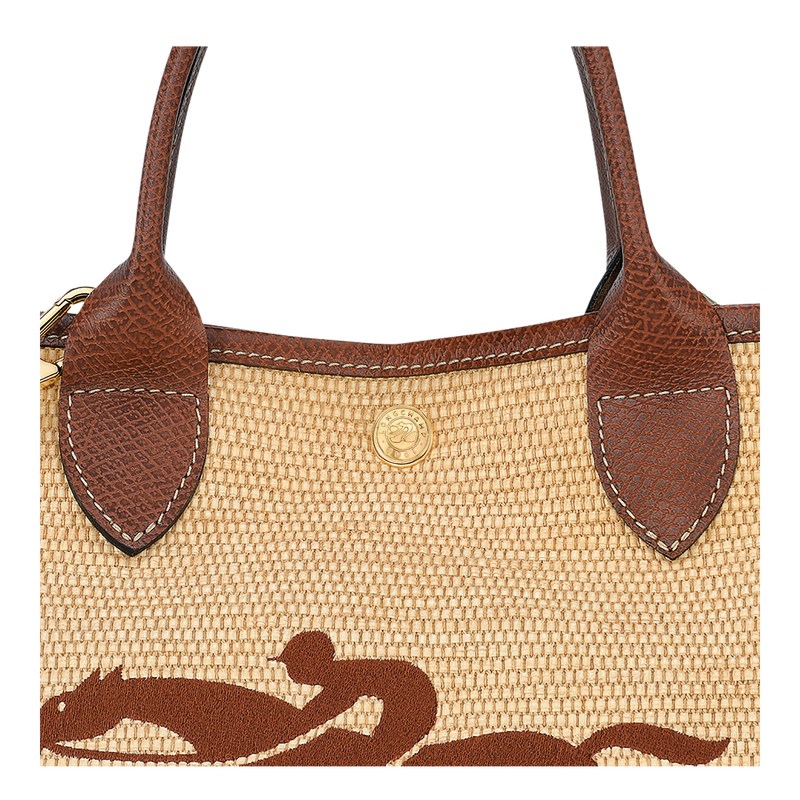 Longchamp Le Panier Pliage S Basket Bag Kahverengi | 24381-NORG