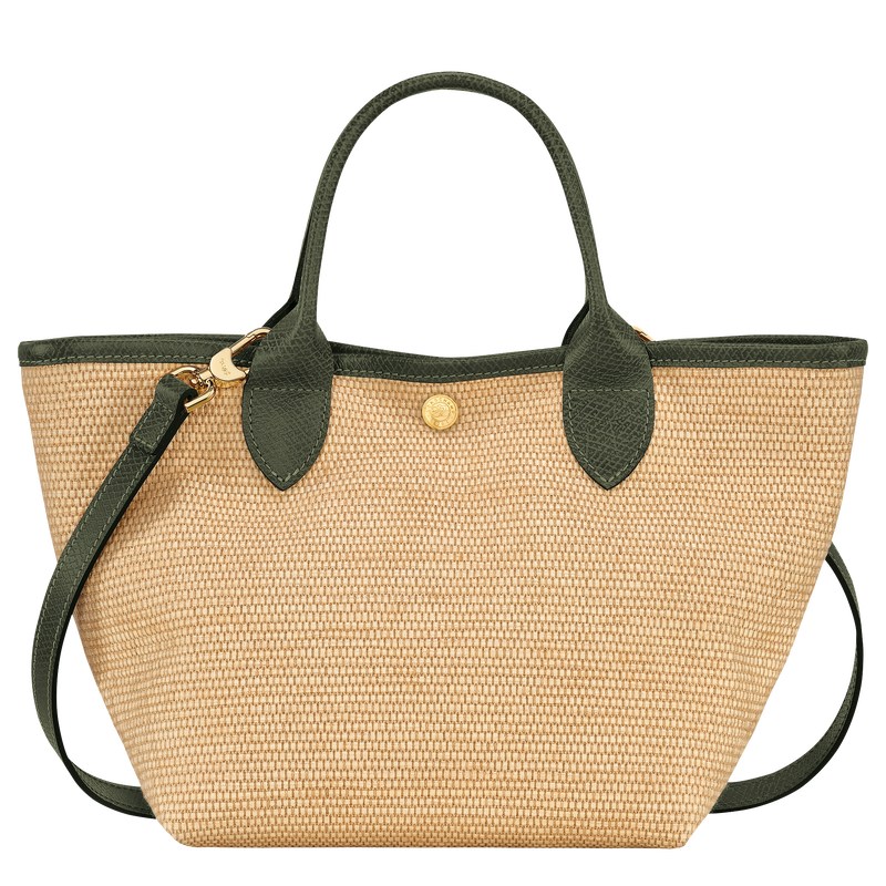 Longchamp Le Panier Pliage S Basket Bag Haki | 41936-NRPK