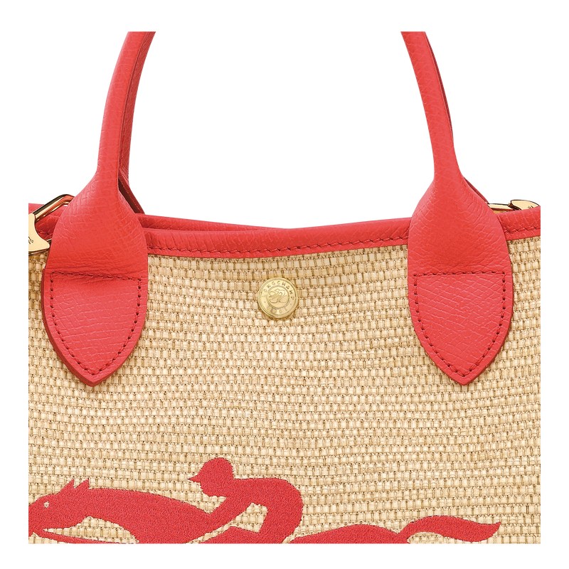 Longchamp Le Panier Pliage S Basket Bag Strawberry | 72640-YUDF