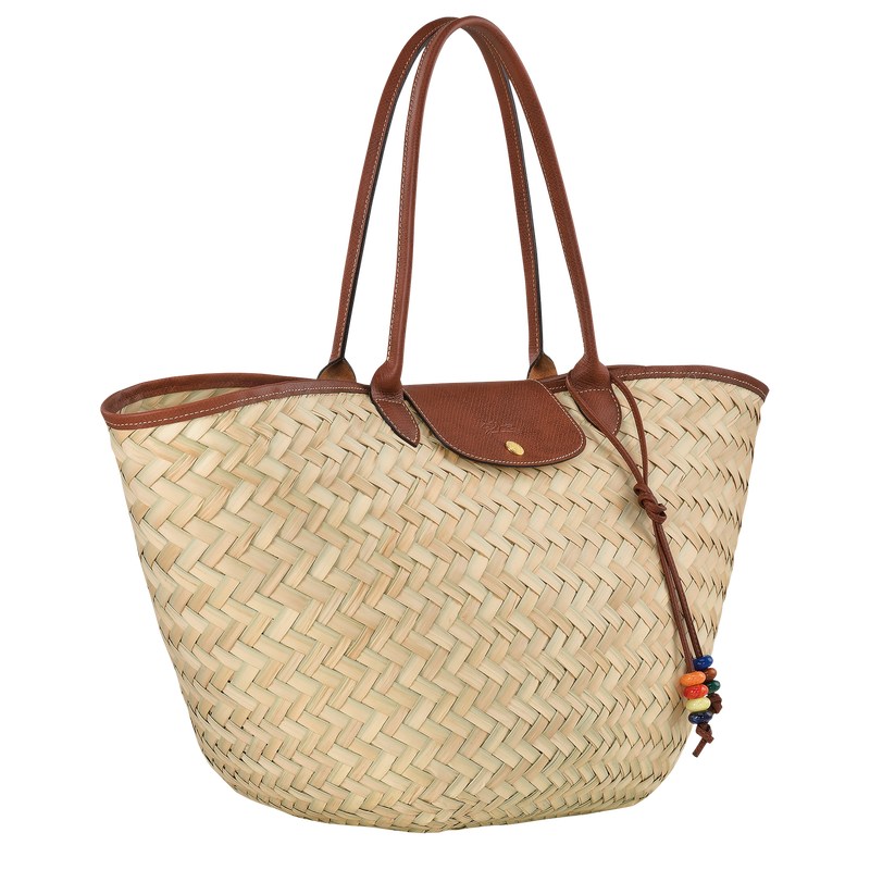 Longchamp Le Panier Pliage Xl Basket Bag Kahverengi | 12480-DUEM