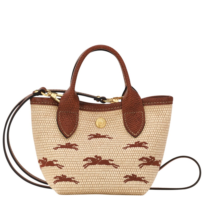 Longchamp Le Panier Pliage Xs Basket Kahverengi | 08571-PIOY