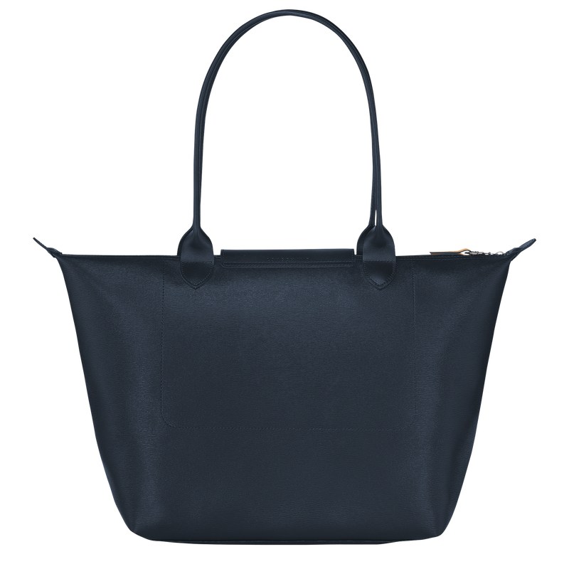 Longchamp Le Pliage City L Tote Bag Lacivert | 19783-TELU