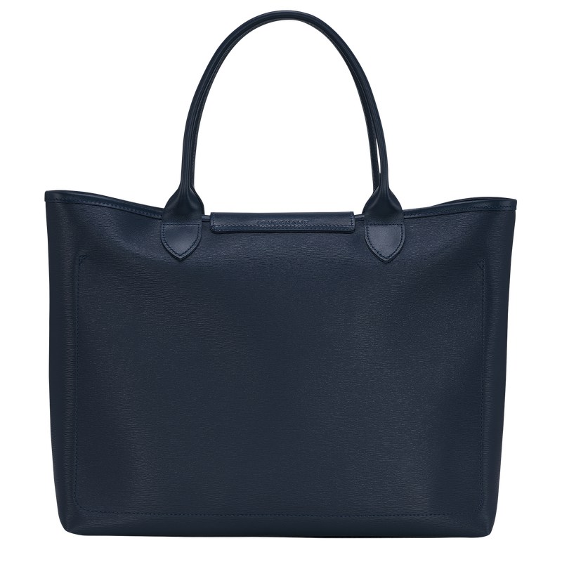 Longchamp Le Pliage City L Tote Bag Lacivert | 28514-KWUM