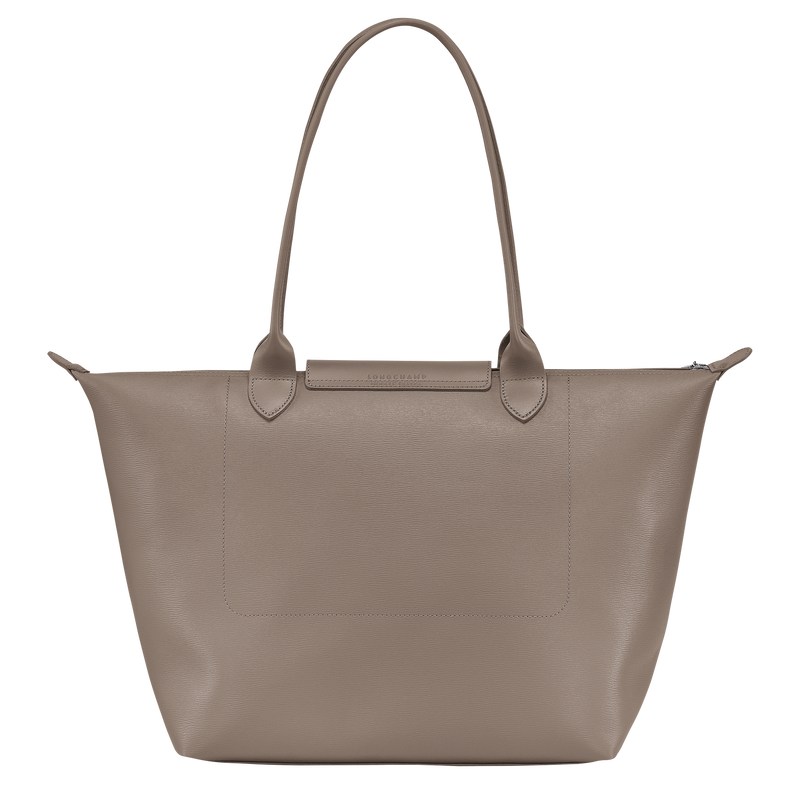 Longchamp Le Pliage City L Tote Bag Taupe | 98037-XOLG