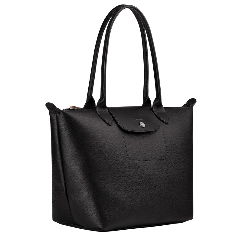 Longchamp Le Pliage City M Tote Bag Siyah | 90465-LQYN