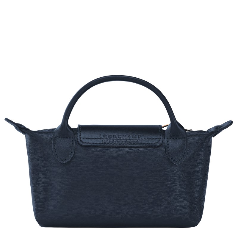 Longchamp Le Pliage City Pouch With Handle Lacivert | 31079-BXTO