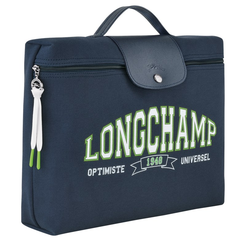 Longchamp Le Pliage Collection Briefcase Lacivert | 96814-IQCT