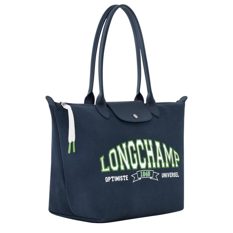 Longchamp Le Pliage Collection L Tote Bag Lacivert | 03841-RFXZ