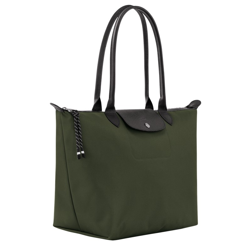 Longchamp Le Pliage Energy L Tote Bag Haki | 31492-IAMN